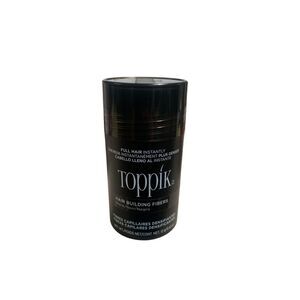 Toppik Hair Building Fibers - Black 0.42oz Sealed Sticker Residue on Bottle